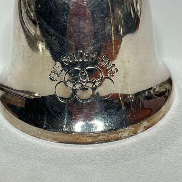 Bridalane Silver Christmas Bell 1976 5 Golden Rings - Picture 5 of 10
